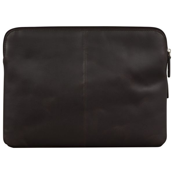 dbramante1928 Skagen Pro+ Sleeve - Laptop Hülle 13 Zoll - Laptop Sleeve - Echtes Leder - MacBook Pro 13 Zoll / Air 13 Zoll - Hunter Dark