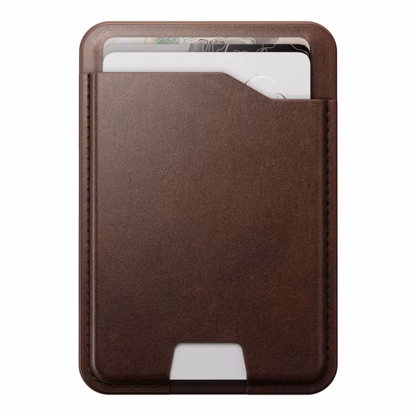 Nomad Leder Mag Wallet mit Apple Find My Tracking - Brown