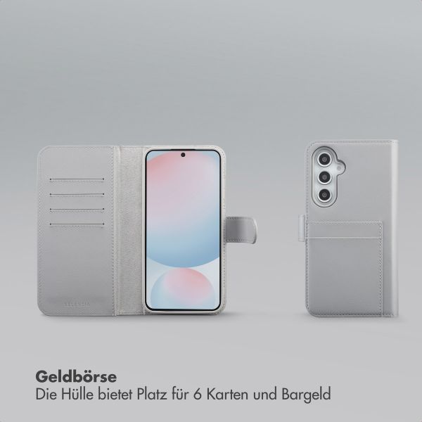 Selencia Olyn Abnehmbare Bookcase mit MagSafe Samsung Galaxy S24 FE - Grau