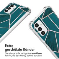 imoshion Design Hülle mit Band Samsung Galaxy A13 (5G) - Petrol Green Graphic