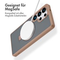 Accezz Ring Stand Backcover mit MagSafe Samsung Galaxy S25 Ultra - Braun