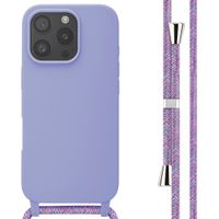 imoshion Silikonhülle mit Band für das Apple iPhone 16 Pro - Violett