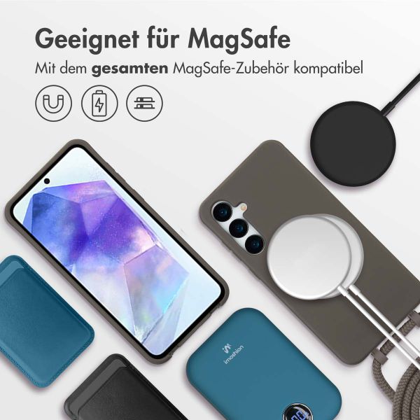 imoshion Color Backcover mit abtrennbarem Band MagSafe für das Samsung Galaxy A55 - Black Coffee