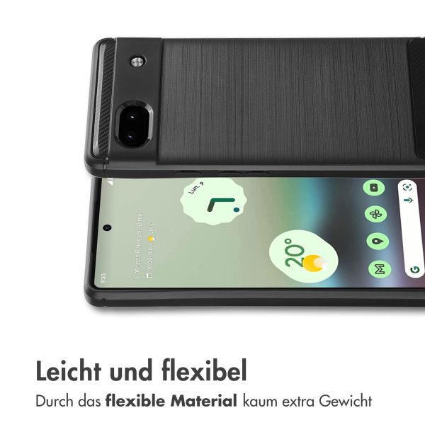 imoshion Brushed Back Cover für das Google Pixel 6a - Schwarz