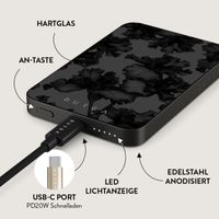 Burga Magnetische Powerbank 5.000 mAh - Geeignet für MagSafe und Qi2 - Nocturnal / Gunmetal