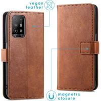 imoshion Luxuriöse Klapphülle Oppo A94 (5G) - Braun
