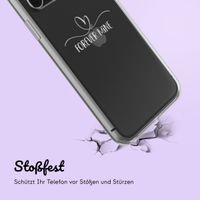 Personalisierte Hülle mit elegantem Herz iPhone SE (2022 / 2020) / 8 / 7 - Transparent