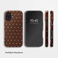 Selencia Vivid Rückabdeckung mit MagSafe Apple iPhone 17 - Happy Dots Chocolate
