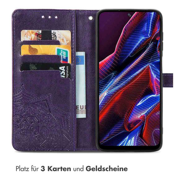 imoshion Mandala Klapphülle für das Xiaomi Poco X5 5G - Violett