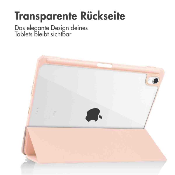 imoshion Trifold Hardcase Klapphülle Apple iPad Air 11 Zoll (2025) M3 / (2024) M2 / Air 5 (2022) / Air 4 (2020) - Rosa
