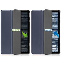 imoshion Trifold Klapphülle Nokia T21 - Dunkelblau