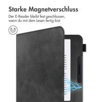 imoshion Klapphülle Sleepcover mit strap und stand Kobo Libra 2 / Tolino Vision 6 - Schwarz