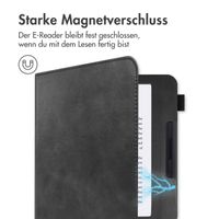 imoshion Klapphülle Sleepcover mit strap und stand für das Kobo Libra 2 / Tolino Vision 6 - Schwarz