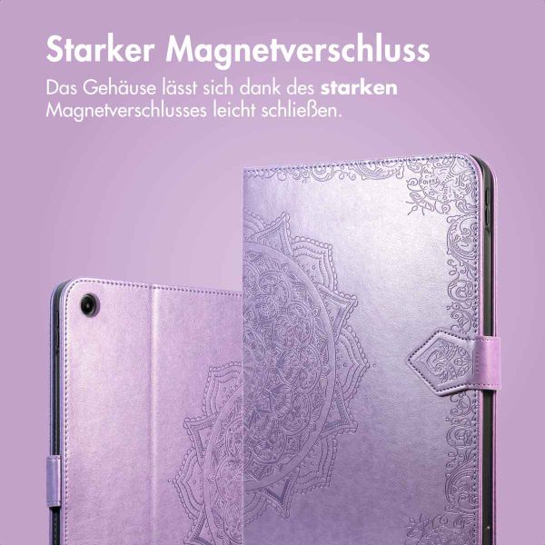 imoshion Mandala Klapphülle Samsung Galaxy Tab A9 Plus - Lila / Lilac