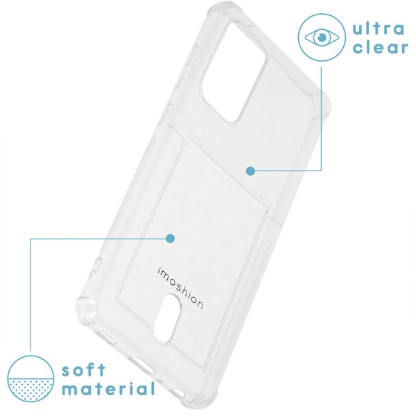 imoshion Soft Case Back Cover mit Kartenfach Samsung Galaxy A72 - Transparent