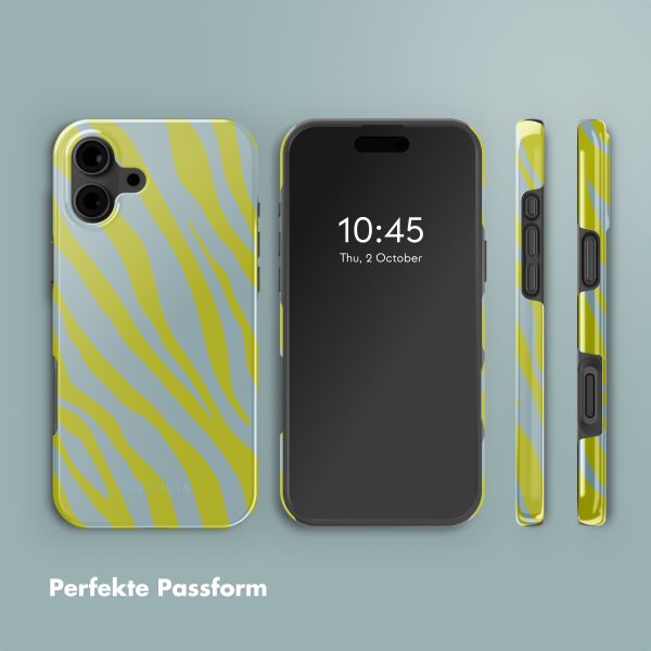 Selencia Vivid Rückabdeckung mit MagSafe iPhone 16 - Zebra Winter Sky Titanium Yellow