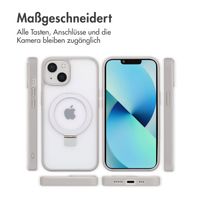 Accezz Ring Stand Backcover mit MagSafe Apple iPhone 13 - Grau