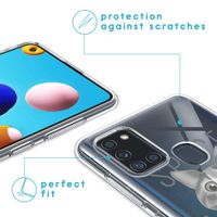 imoshion Design Hülle für das Samsung Galaxy A21s - Cat - Grau