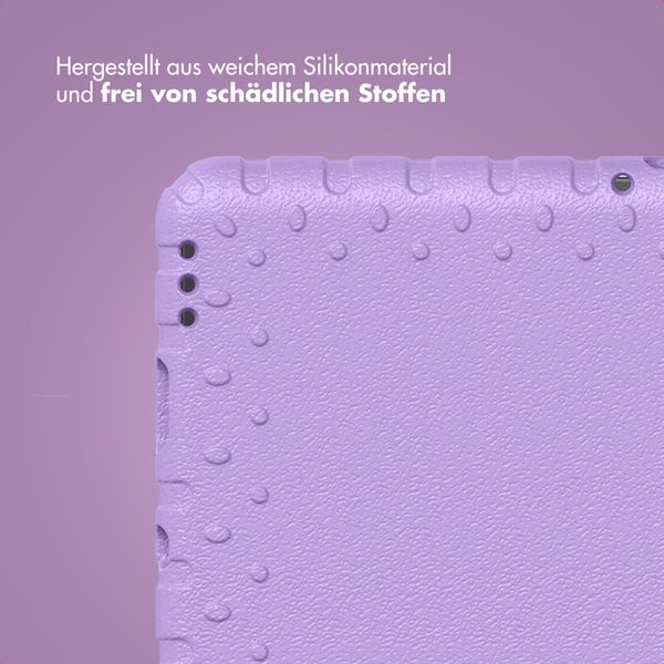 imoshion Schutzhülle mit Handgriff kindersicher Samsung Galaxy Tab A11 / A9 8.7 Zoll - Lila