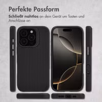 Accezz Tough Back Cover mit MagSafe Apple iPhone 16 Pro - Schwarz