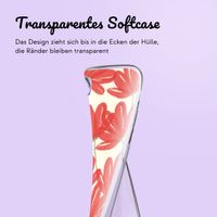 Personalisierte Hülle mit Blumen Samsung Galaxy A15 - Transparent