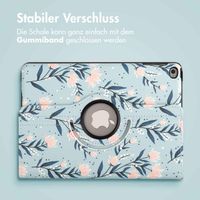 imoshion 360° drehbare Design Klapphülle Apple iPad 6 (2018) 9.7 Zoll / iPad 5 (2017) 9.7 Zoll - Flowers