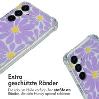 imoshion Design Hülle mit Band Samsung Galaxy A16 - Tropical Violet Flowers Connect