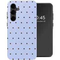 Selencia Vivid Back Cover Samsung Galaxy S24 FE - Happy Dots Digital Sky