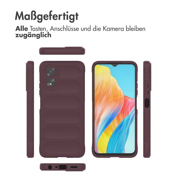 imoshion EasyGrip Back Cover für das Oppo A18 / Oppo A38 - Aubergine