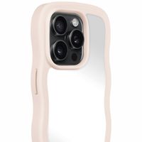 Holdit Wavy Case Apple iPhone 15 Pro Max - Light Beige / Mirror