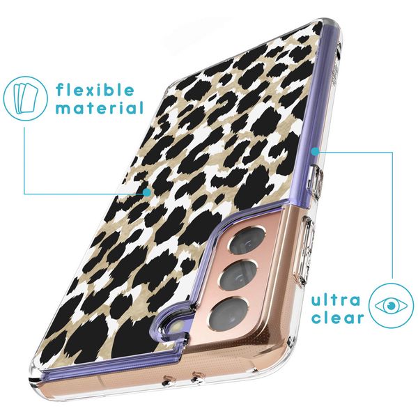 imoshion Design Hülle für das Samsung Galaxy S21 Plus - Leopard / Schwarz