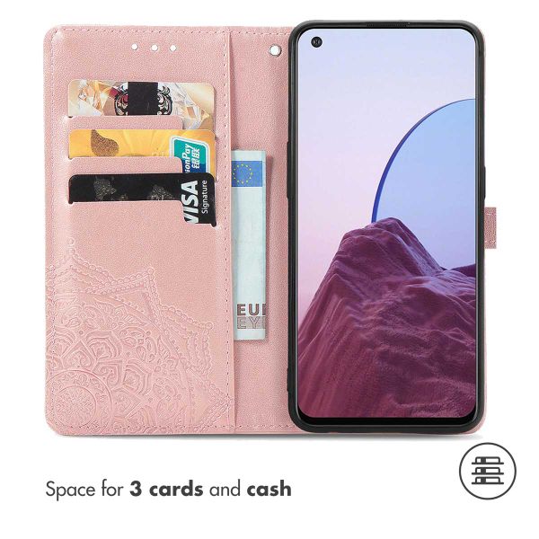 imoshion Mandala Klapphülle für das Oppo Reno8 Lite - Rose Gold