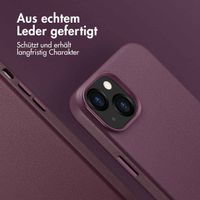 Accezz MagSafe Leather Backcover für das iPhone 13 - Heath Purple