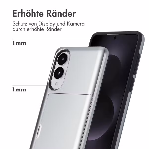 imoshion Backcover mit Kartenfach Samsung Galaxy S25 Edge - Grau