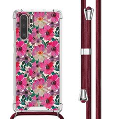 imoshion Design Hülle mit Band Huawei P30 Pro - Flower Water