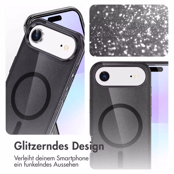 imoshion Sparkle Back Cover mit MagSafe Apple iPhone Air - Schwarz