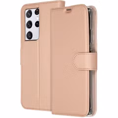 Accezz Wallet TPU Klapphülle Samsung Galaxy S21 Ultra - Rosé gold