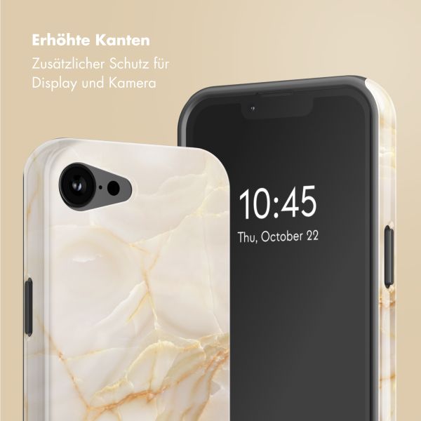 Selencia Vivid Rückabdeckung mit MagSafe Apple iPhone 16e - Golden Beige Marble