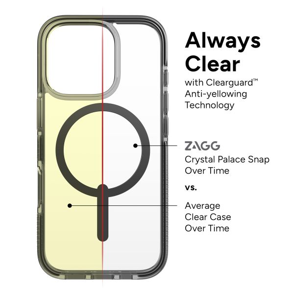ZAGG Santa Cruz Snap Case mit MagSafe Apple iPhone 16 Pro - Clear / Black