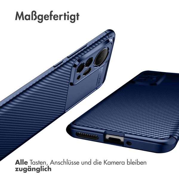 imoshion Carbon-Hülle für das Xiaomi 12 / 12X - Blau