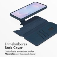 Accezz 2-in-1 Klapphülle aus Leder mit MagSafe Samsung Galaxy S26 Plus - Nightfall Blue