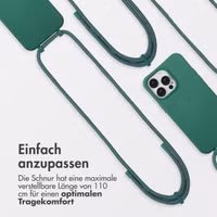 imoshion Color Backcover mit abnehmbarem Handykette und MagSafe Apple iPhone 14 Pro Max - Dunkelgrün