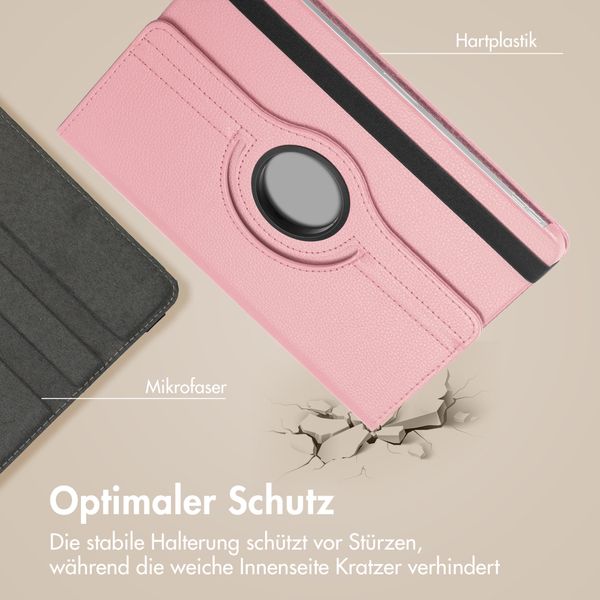 imoshion 360° drehbare Klapphülle Samsung Galaxy Tab A11 Plus - Rosa