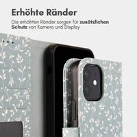 imoshion Design Klapphülle Apple iPhone 11 - Smoke Green Flowers
