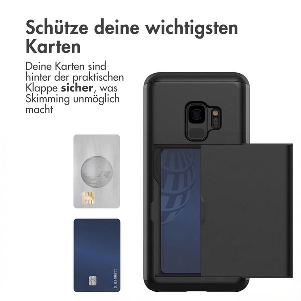 imoshion Backcover mit Kartenfach Samsung Galaxy S9 - Schwarz