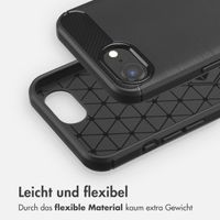 imoshion Brushed Back Cover für das iPhone SE 4 - Schwarz