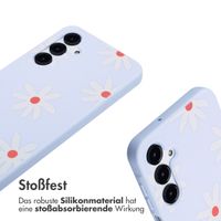 imoshion SilikonHülle design mit Band Samsung Galaxy A16 - Lila Flower Distance