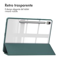 imoshion Trifold Hardcase Klapphülle Samsung Galaxy Tab S9 11.0 Zoll - Grün