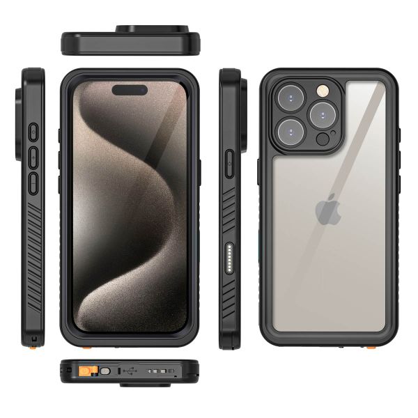 Redpepper Dot Plus Waterproof Case für das Apple iPhone 16 Pro Max - Schwarz