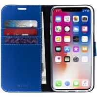 Accezz Wallet TPU Klapphülle Blau für das iPhone Xs Max